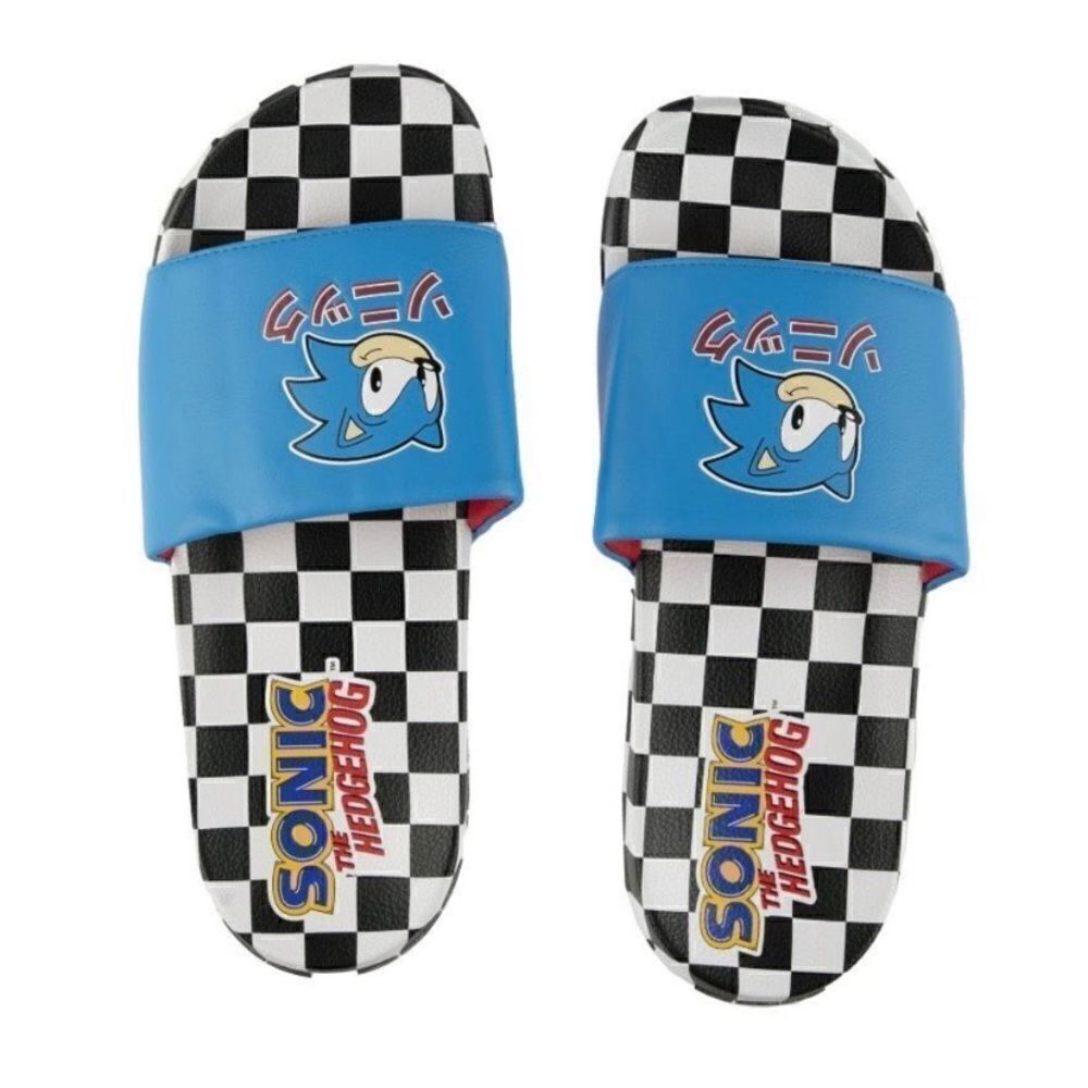 New Mens size 10 Sonic The Hedgehog slides